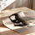 Poster Saxophoniste - Silhouette musicale au souffle libre — Vierge - poster-enroullé — passe-partout blanc