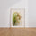 Poster Tiges de riz - Reflets dorés et feuillage de jade — Vierge - living-room — passe-partout blanc