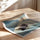 Poster Torii japonais - Barque solitaire sur un lac brumeux — Vierge - poster-enroullé — passe-partout blanc