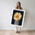 Poster Tournesol lumineux - Éclat doré sur bleu profond — Vierge - poster-femme-debout — passe-partout blanc