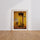 Poster Vélo vintage - Nostalgie ensoleillée en jaune éclatant — Vierge - living-room — passe-partout blanc