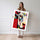 Poster Vache pop art - L'audace colorée à la Lichtenstein — Vierge - poster-femme-debout — passe-partout blanc