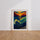Poster Vagues marines - L'énergie de l'océan façon Hokusai — Vierge - living-room — passe-partout blanc