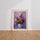 Poster Vase floral - Bouquet éclatant peint au couteau — Vierge - living-room — passe-partout blanc