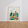 Poster Ville colorée - Petites voitures et routes joyeuses pour lui — Vierge - living-room — passe-partout blanc