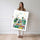 Poster Ville colorée - Petites voitures et routes joyeuses pour lui — Vierge - poster-femme-debout — passe-partout blanc