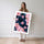 Poster Vinyles romantiques - Rose, bleu et cœurs dorés qui font vibrer — Vierge - poster-femme-debout — passe-partout blanc