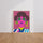 Poster Visage de femme - Portrait pop rétro haut en couleur — Vierge - living-room