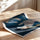 Poster Voile de mains bleues - Douceur bleutée et éclats dorés — Vierge - poster-enroullé — passe-partout blanc