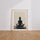 Poster Yoga - Silhouette lotus pour un souffle apaisé — Vierge - living-room — passe-partout blanc