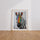 Poster Zèbre arc-en-ciel - Rayures multicolores pleines d'énergie — Vierge - living-room — passe-partout blanc