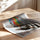 Poster Zèbre arc-en-ciel - Rayures multicolores pleines d'énergie — Vierge - poster-enroullé — passe-partout blanc
