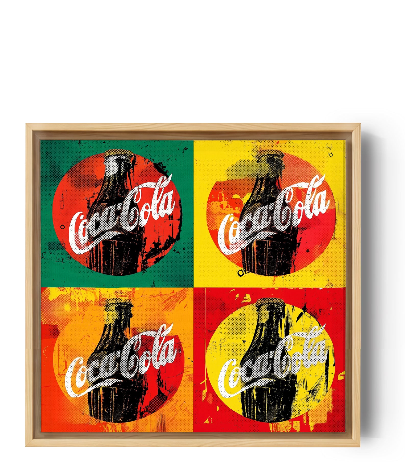 Coca-Cola Bottle Wall Art - Retro Pop Art Canvas | MyselfMonArt