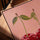 Cerises rouges scintillantes tableau pour cuisine minimaliste