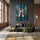 Tableau chambre fille pointes danse classique fond bleu doré décoration murale inspirante