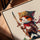 Adventurous pirate cat wall art with sword for Scandinavian living room decor