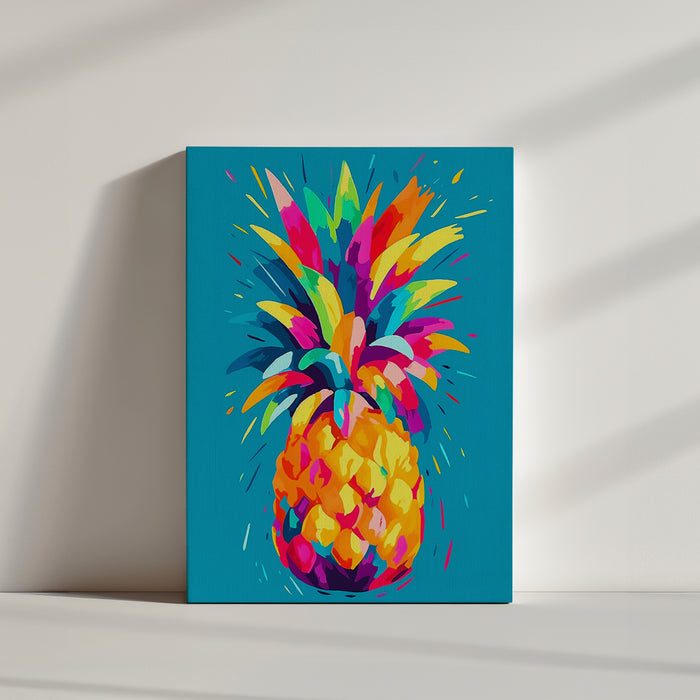 un tableau pour cuisine coloré avec une illustration du fruit gourmand et tropical