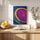 Modernes Küchenbild Zitrone Pop Art fuchsia pink gelb – bunte, vibrierende Wanddeko
