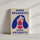 Tableau cuisine humoristique More Spaghetti Less Upssetti bleu rouge style pop art ambiance minimaliste