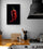 Vibrant red chili pepper canvas wall art for kitchen decor