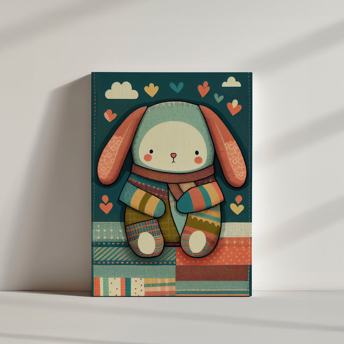 Tableau doudou coloré pour bebe
