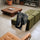 Cuadro de elefante negro y beige estilo street art grunge para decoración mural de salón moderno