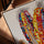 Multicolored corn wall art for minimalist kitchen decor