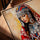 Tableau portrait femme berbère pour salon texture toile chêne doré