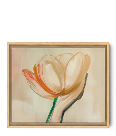 decoratief aquarelschilderij hand en lotusbloemen
