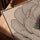 Tableau fleur pivoine dessin trait noir beige texture toile cadre chêne doré décoration salon élégant