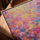 Flower field painting for Scandinavian dining room decor