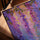 Tableau glycine violette et bleue pour salon minimaliste