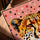 Gepard Pop Art Wandbild rosa Hintergrund fürs skandinavische Büro
