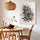 Islamic wall art for living room and dining room — Arabic calligraphy canvas in black, red and green on abstract background