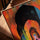 Tableau islamique mosquée multicolore arches orientales décoration salon moderne cadre doré