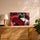 Tableau japonais geisha pop art rouge et noir décoration salon moderne buffet chêne