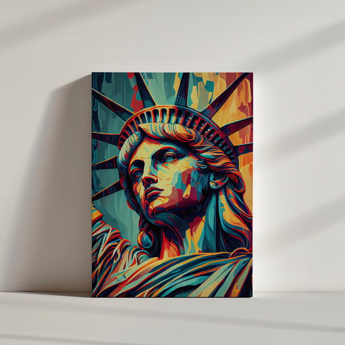 tableau moderne statue de la liberté
