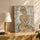 Minimalist abstract muse line art in soft tones – contemporary wall art