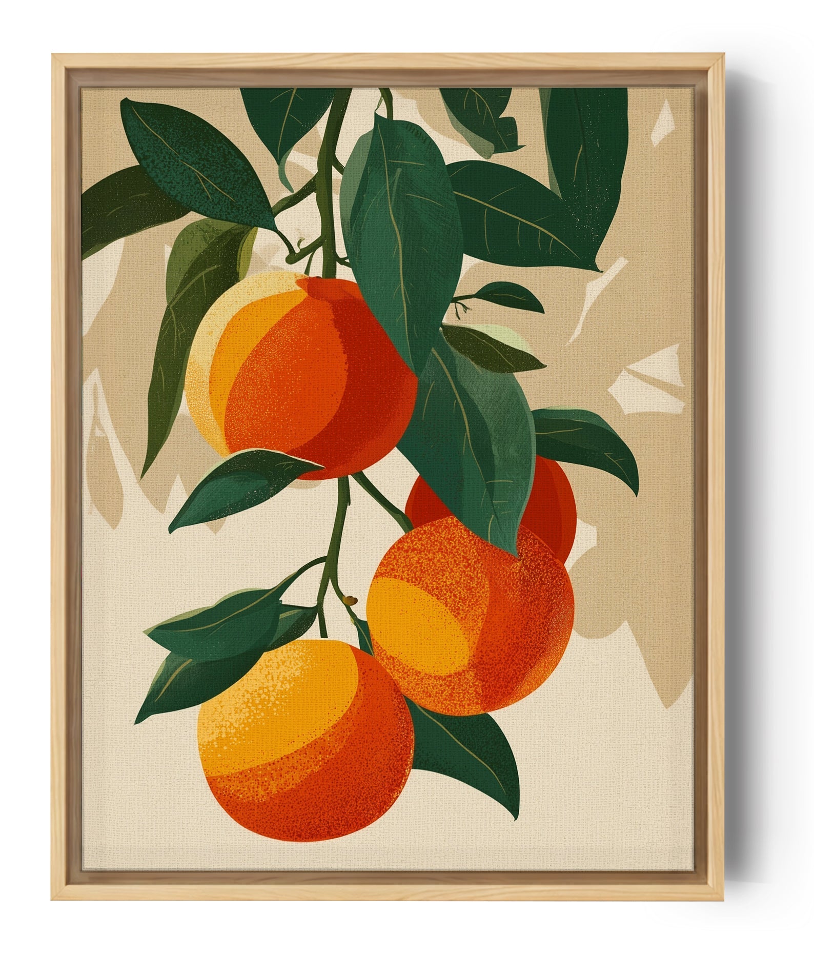 over print pop art canvas orange 古塔つみ Pop Art Oranges Kitchen Wall Art – Morning Energy | MyselfMonArt
