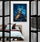 In the first image, a striking Eiffel Tower wall art piece brightens a modern bedroom, adding a Parisian touch to the space