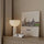 Modern living room wall art – Rome Colosseum watercolor print in sepia and green on sideboard