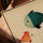 Colorful fish wall art for a minimalist children's bedroom