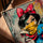 Princess street art graffiti portrait canvas for an urban-style living room
