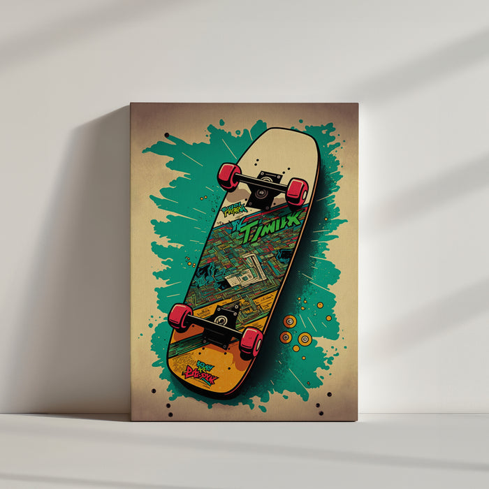 tableau skate deco murale chambre ado
