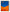 Tableau sur toile chevaux silhouettes noires désert orange et bleu style minimaliste moderne