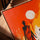 African silhouettes at sunrise canvas for living room, golden oak frame