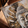 Gold Buddha canvas wall art for an industrial dining room