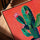 Cactus en fleurs tableau mural pour salon scandinave