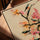 Sakura cherry blossom and swallows watercolor canvas for Scandinavian Nordic office decor