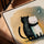 Contemporary "Cuddling Cats" canvas – feline tenderness – modern cat wall decor styled in a room setting